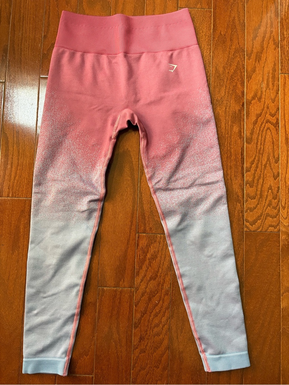 Gymshark Pink-to-White Ombre Seamless Leggings